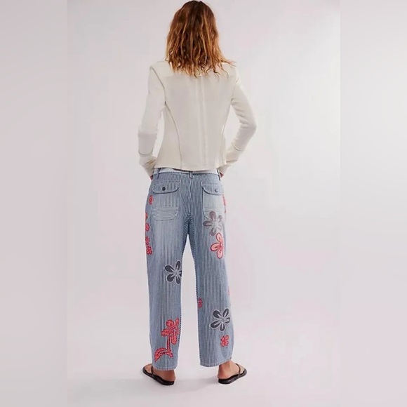 🚨 SOLD 🚨 NWT FREE PEOPLE HOT TROPICS CUFFED HAREM TROUSERS sz 2 - Picture 2 of 4